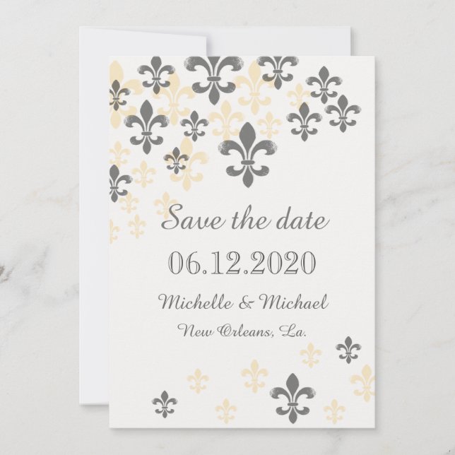 Lilie Cascade Save the Date (Vorderseite)