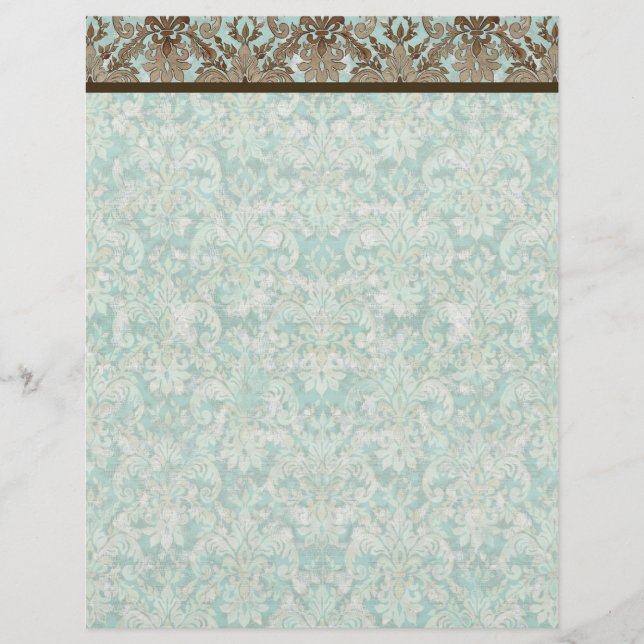 Lilie Damask - Matching Blank Stationery (Vorderseite)