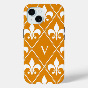Lilie der Mandarine mit Monogramm Case-Mate iPhone Hülle