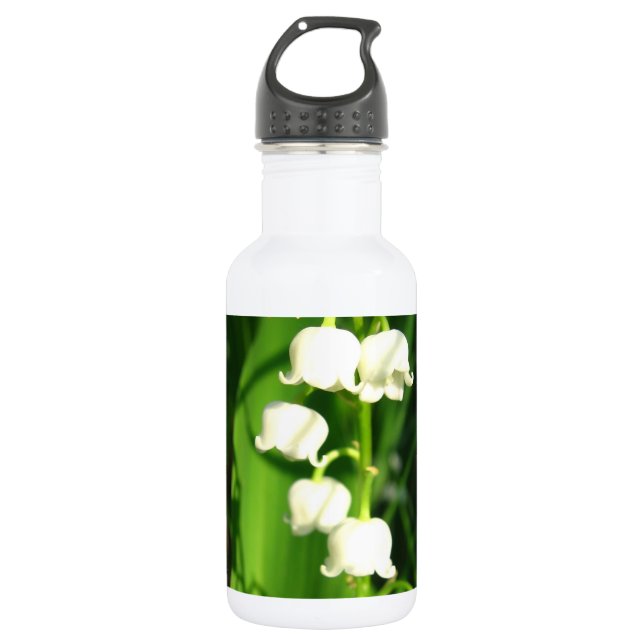 Lilie der Tal-Blumen Edelstahlflasche (Vorderseite)
