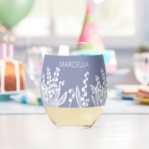 Lilie des Individuellen Namens Valley Weinglas Ohne Stiel