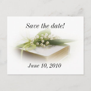 Lilie des Tales mit bibeliger Postkarte