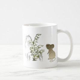 Lilie des Tales und niedlichen der Mäusekunst Tasse