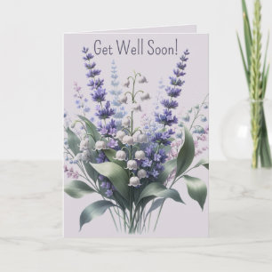 Lilie des Tals und Lavenders essbar Karte