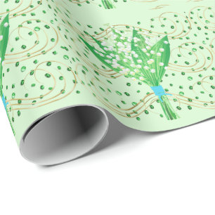Lilie des Valley Wrapping Paper Geschenkpapier