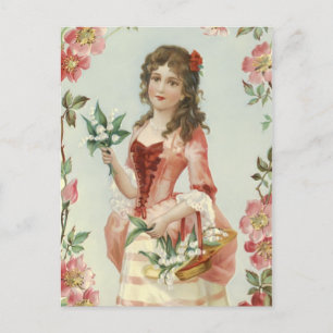 Lilie des Vally Mädchens Postkarte