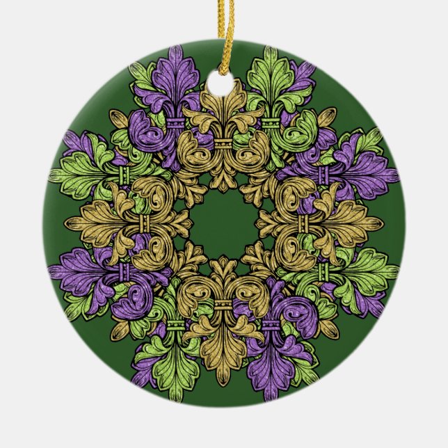 Lilie drei keramikornament (Vorne)
