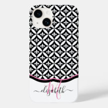 Lilie Eternity Pattern Monogram - Black