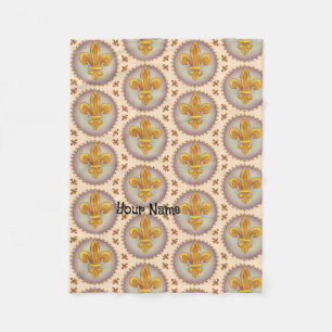 Lilie Familienwappen Nachname Fleecedecke