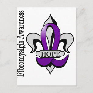 Lilie Fibromyalgia Hope Postkarte