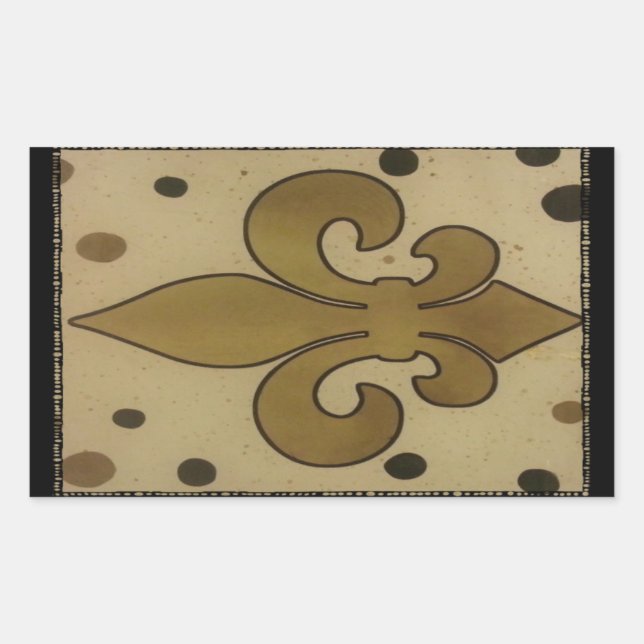 Lilie-Fliesenaufkleber, die Punkt-1 Punkt-2 entspr Rechteckiger Aufkleber (Vorderseite)