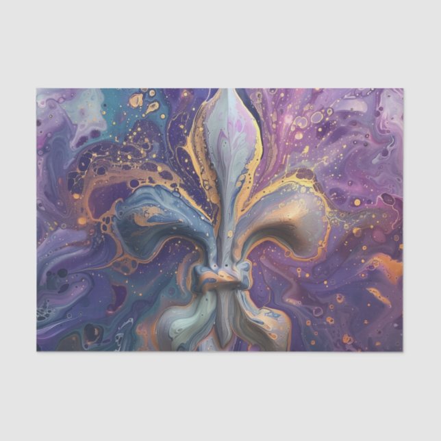 Lilie Fluid Pour Seidenpapier (Vorderseite)