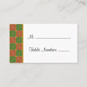 Lilie für Red Green Holiday benutzerdefinierte Tis Platzkarte