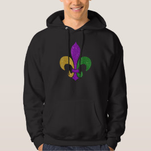 Lilie Glitzer Effekt Mardi Gras_3 Hoodie