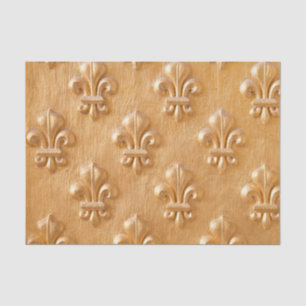 Lilie, goldfarbene Holzwand, Vintages Holz Seidenpapier