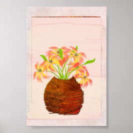 Lilie in Vase Poster