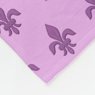 Lilie in Violet Lila auf Lavendel Fleecedecke