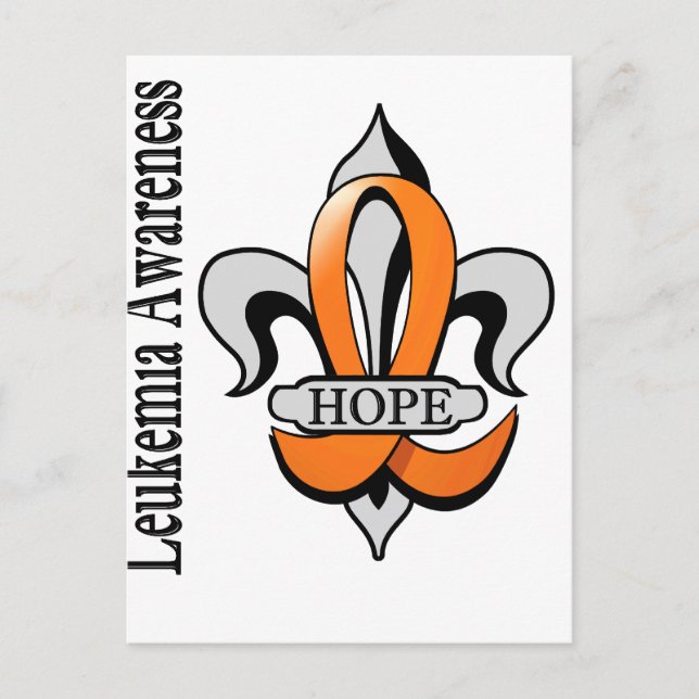 Lilie Leukemia Hope Postkarte (Vorderseite)