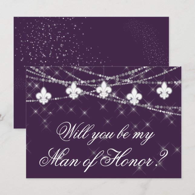 Lilie Lila Lights | Werde meine Bridesmaid Gefragt (Vorne/Hinten)