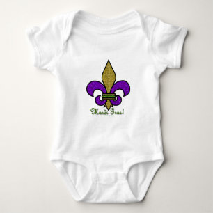 Lilie Mardi Gras Baby Strampler