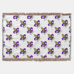 Lilie Mardi Gras Decke