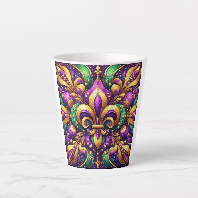 Lilie Mardi gras Milchtasse (Vorderseite)