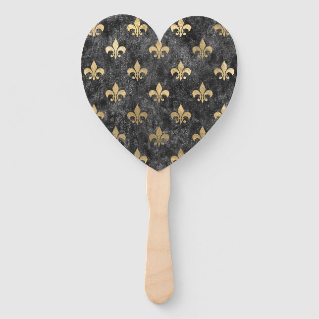 Lilie Mardi Gras Orleans Fächer (Vorderseite)