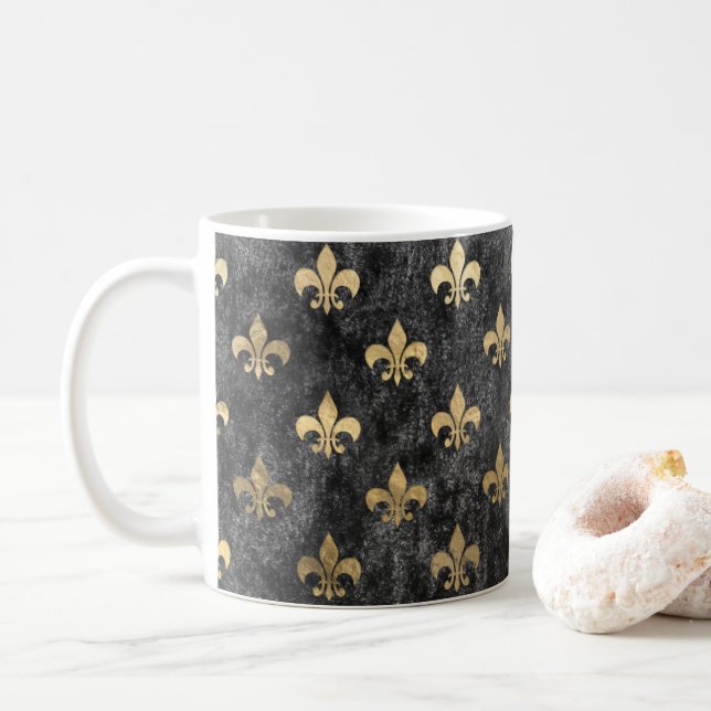 Lilie Mardi Gras Orleans Kaffeetasse (Mit Donut)