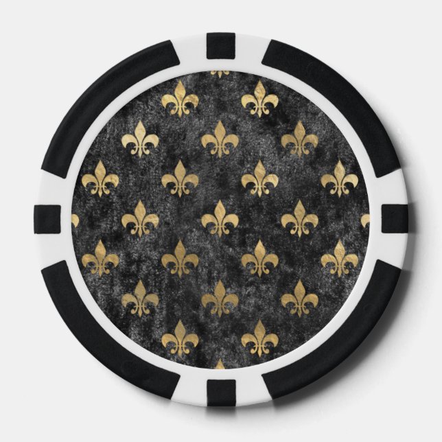 Lilie Mardi Gras Orleans Pokerchips (Vorderseite)