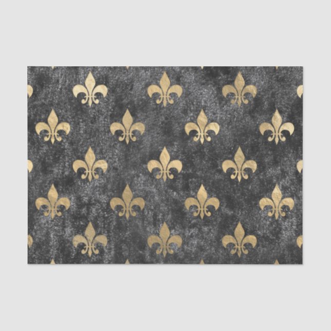 Lilie Mardi Gras Orleans Seidenpapier (Vorderseite)