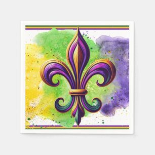 Lilie Mardi Gras Serviette