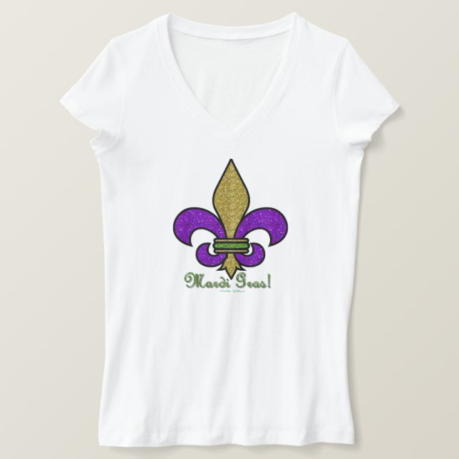 Lilie Mardi Gras T-Shirt (Design vorne)