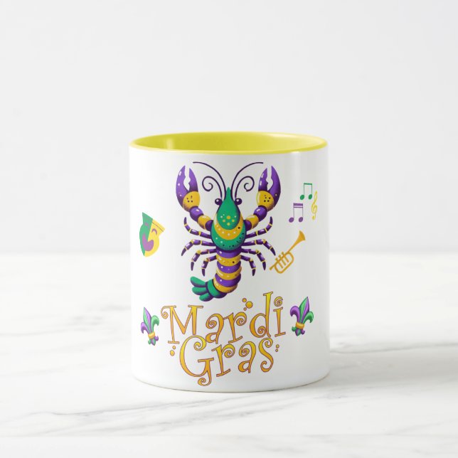 Lilie Mardi Gras Tasse (Zentrum)