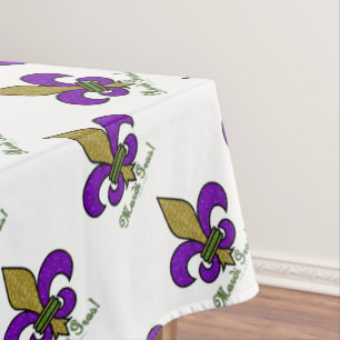 Lilie Mardi Gras Tischdecke