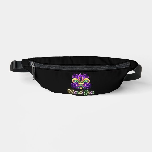 Lilie Neon Mardi Gras Bauchtasche (Vorderseite)