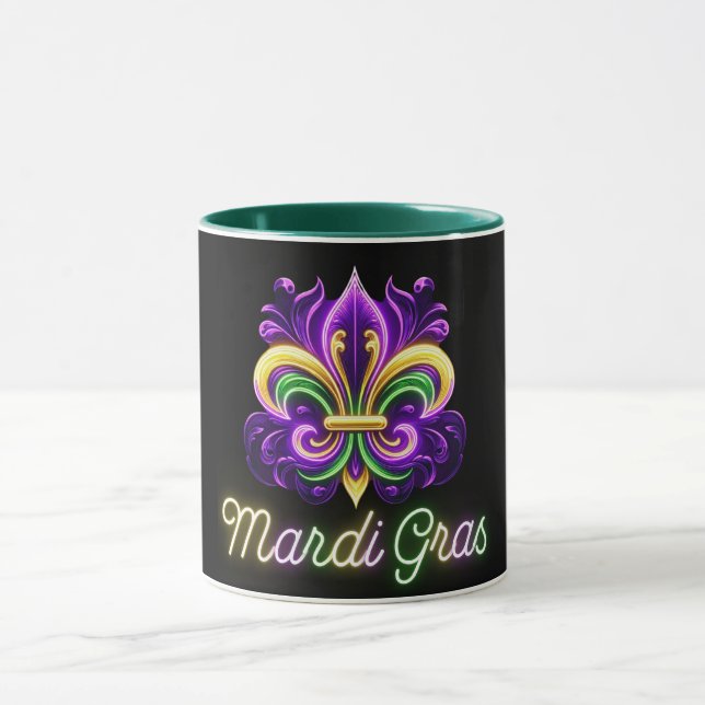 Lilie Neon Mardi Gras Tasse (Zentrum)
