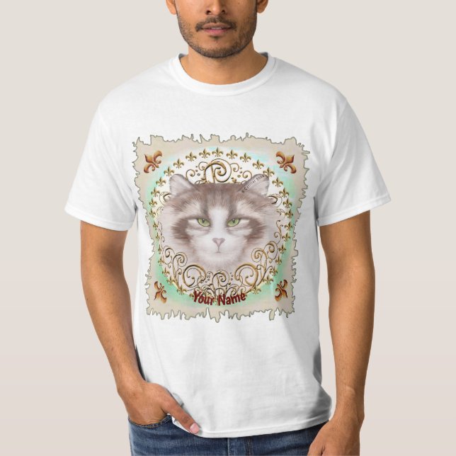Lilie Norwegische Waldkatze T-Shirt (Vorderseite)