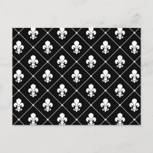 Lilie Pattern Postkarte