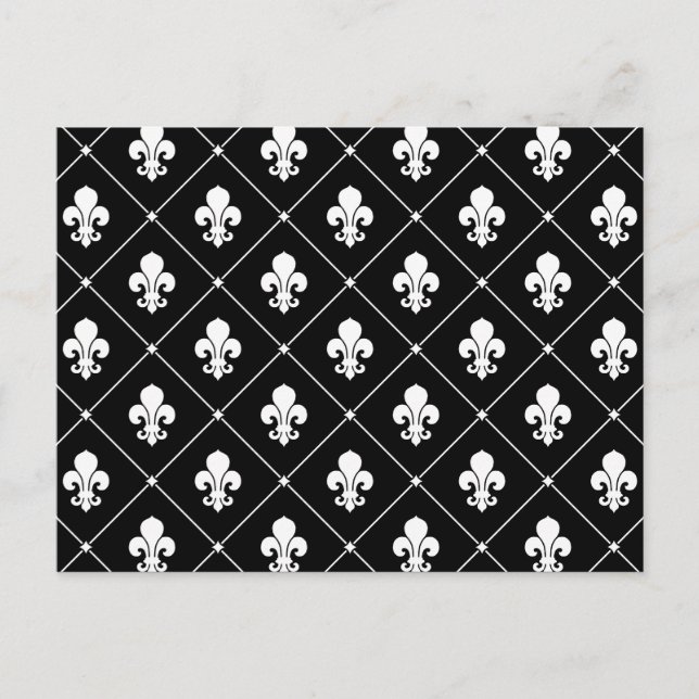 Lilie Pattern Postkarte (Vorderseite)