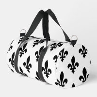 Lilie Pattern, Royal French, Black on White