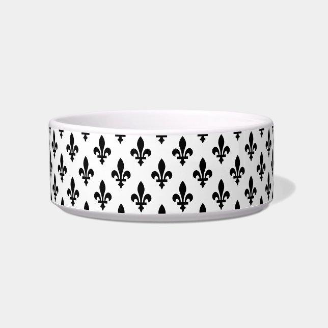 Lilie Pattern, Royal French, Black on White Napf (Vorderseite)
