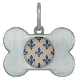 Lilie Pattern, Royal French Blue on Cream Tiermarke