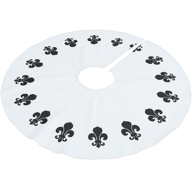 Lilie Polyester Weihnachtsbaumdecke (Schrägansicht)