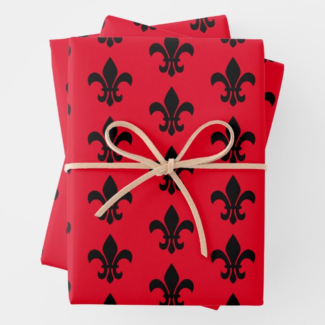 Lilie Red Wrapping Paper Sheets Geschenkpapier Set (Beispiel)