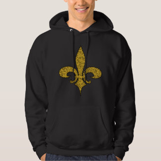Lilie riss Gold Hoodie