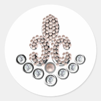 Lilie Runder Aufkleber