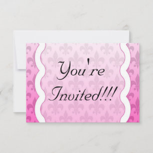 Lilie UAWG Erinnerung Card - Rosa RSVP Karte