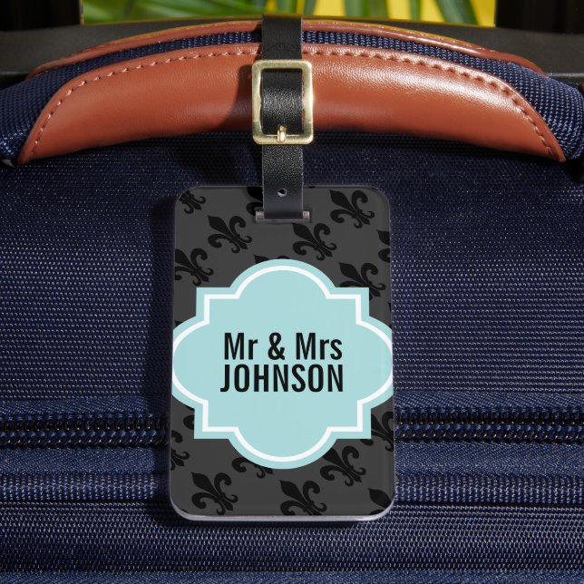 Lilie und Frau Reisegepäck Gepäckanhänger (Vorderseite Insitu 2)