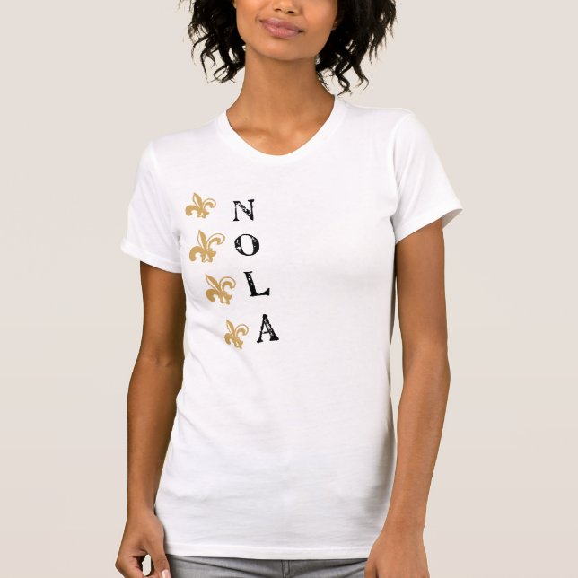 Lilie vertikales T-Shirt NOLA Vtg (Vorderseite)