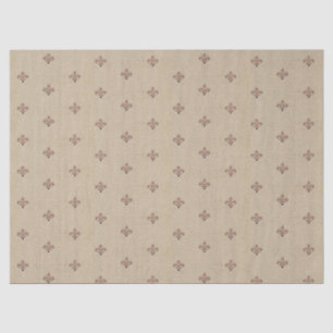 Lilie Vintag French Pattern Brown Seidenpapier
